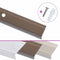 Trapneuzen L-vormig 15 st 90 cm aluminium bruin