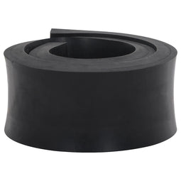 Rubberen rand voor sneeuwploeg 100x10x2 cm zwart