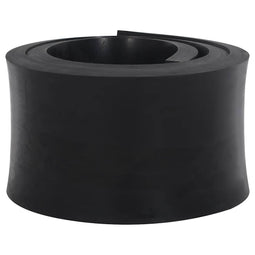 Rubberen rand voor sneeuwploeg 180x15x2 cm zwart