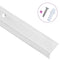 Trapneuzen L-vormig 5 st 90 cm aluminium zilverkleurig