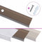 Trapneuzen L-vormig 15 st 100 cm aluminium bruin