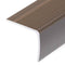Trapneuzen L-vormig 15 st 100 cm aluminium bruin