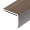 Trapneuzen L-vormig 15 st 100 cm aluminium bruin