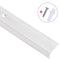 Trapneuzen L-vormig 5 st 100 cm aluminium zilverkleurig