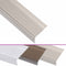 Trapneuzen L-vormig 5 st 100 cm aluminium champagnekleurig