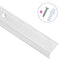 Trapneuzen L-vormig 5 st 100 cm aluminium zilverkleurig