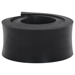 Rubberen rand voor sneeuwploeg 80x8x2 cm zwart