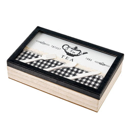 Box for Infusions Multicolour Kristal Hout MDF 24 x 15 x 6 cm