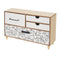 Doos-Juwelenkistje ONE LINE Wit Zwart Natuurlijk Hout MDF 36 x 11 x 23 cm