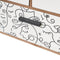 Doos-Juwelenkistje ONE LINE Wit Zwart Natuurlijk Hout MDF 36 x 11 x 23 cm