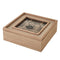 Box for Infusions Natuurlijk Kristal Pijnboom Hout MDF 24 x 24 x 8 cm
