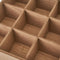 Box for Infusions Natuurlijk Kristal Pijnboom Hout MDF 24 x 24 x 8 cm