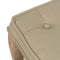 Kruk Beige Rubberwood 50 x 47 x 36 cm