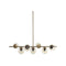 Plafondlamp DKD Home Decor Gouden Metaal Kristal 96 x 30 x 130 cm