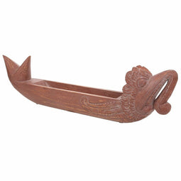 Middenstuk Alexandra House Living Bruin Hout 22 x 10 x 85 cm Draak
