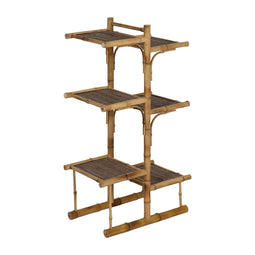 Planken Beige Bamboe 57 x 32 x 100 cm