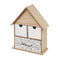 Doos-Juwelenkistje ONE LINE Wit Zwart Natuurlijk Hout MDF 24 x 10 x 29 cm