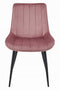 Eetkamerstoel SOSA - 2 stuks - donkerroze - 88x54x59.5 cm