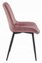 Eetkamerstoel SOSA - 2 stuks - donkerroze - 88x54x59.5 cm