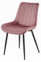 Eetkamerstoel SOSA - 2 stuks - donkerroze - 88x54x59.5 cm