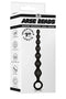 NMC 7 INCH RIBBED SILICONE ANAL BEADS BLACK