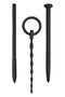 NMC 3 IN 1 SILICONE URETHRAL SOUND KIT SET BLACK