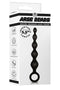 NMC 5.5 INCH RIBBED SILICONE ANAL BEADS BLACK