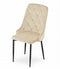 Eetkamerstoel CAPRI - set van 2 - beige - 93x48x56 cm