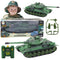 Op afstand bestuurbare tank - groen - 35x13x11.5 cm - infraroodsysteem