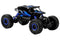 Rc monster truck - blauw - 1:18 schaal