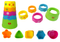 Speeltafel kind - wit/blauw - LEDs en vormen - 40x40x51 cm