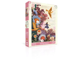 New York Puzzle Company Among Flowers - 500 stukjes