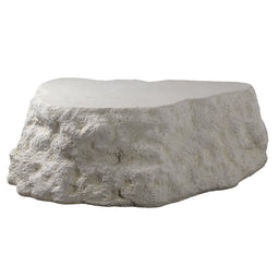 PTMD Haride White MgO Stone Look Coffee Table