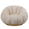 PTMD Daisy Fauteuil Cream Gold Base With Swivel