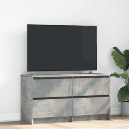 Tv-meubel 100x35x54 cm bewerkt hout betongrijs