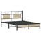 Bedframe zonder matras hout sonoma eikenkleurig 150x200 cm
