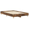Bedframe zonder matras 120x190 cm spaanplaat gerookt eiken