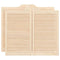 Draaideuren louvre design 2-Paar 90x100 cm massief grenenhout