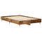 Bedframe zonder matras 140x190 cm spaanplaat bewerkt hout