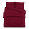 Dekbedovertrekset lichtgewicht 225x220 cm microvezel bordeaux