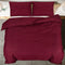 Dekbedovertrekset lichtgewicht 225x220 cm microvezel bordeaux