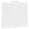 Draaideuren louvre design 2 paar 90x80 cm wit