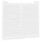 Draaideuren louvre design 2 paar 90x80 cm wit