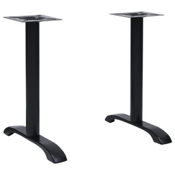 Bistrotafelpoten 2 st 61x8x72 cm gietijzer zwart