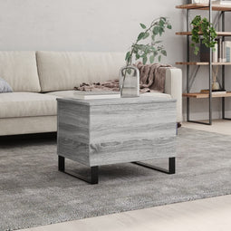 Salontafel 60x44,5x45 cm bewerkt hout grijs sonoma eikenkleurig