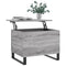 Salontafel 60x44,5x45 cm bewerkt hout grijs sonoma eikenkleurig