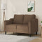 Tweezitsbank 120 cm stof bruin