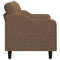 Tweezitsbank 120 cm stof bruin