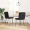 Eetkamerstoelen 2 st fluweel zwart