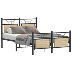Bedframe zonder matras hout sonoma eikenkleurig 120x190 cm